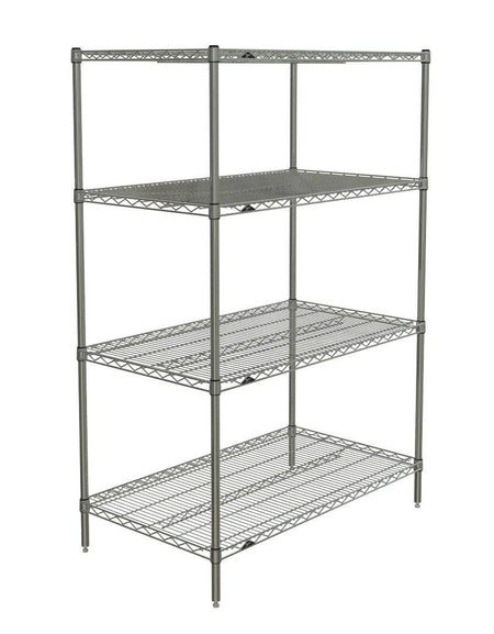 Metro - Super Erecta 4-Shelf Industrial Wire Shelving Starter Unit (Brite) - Metro