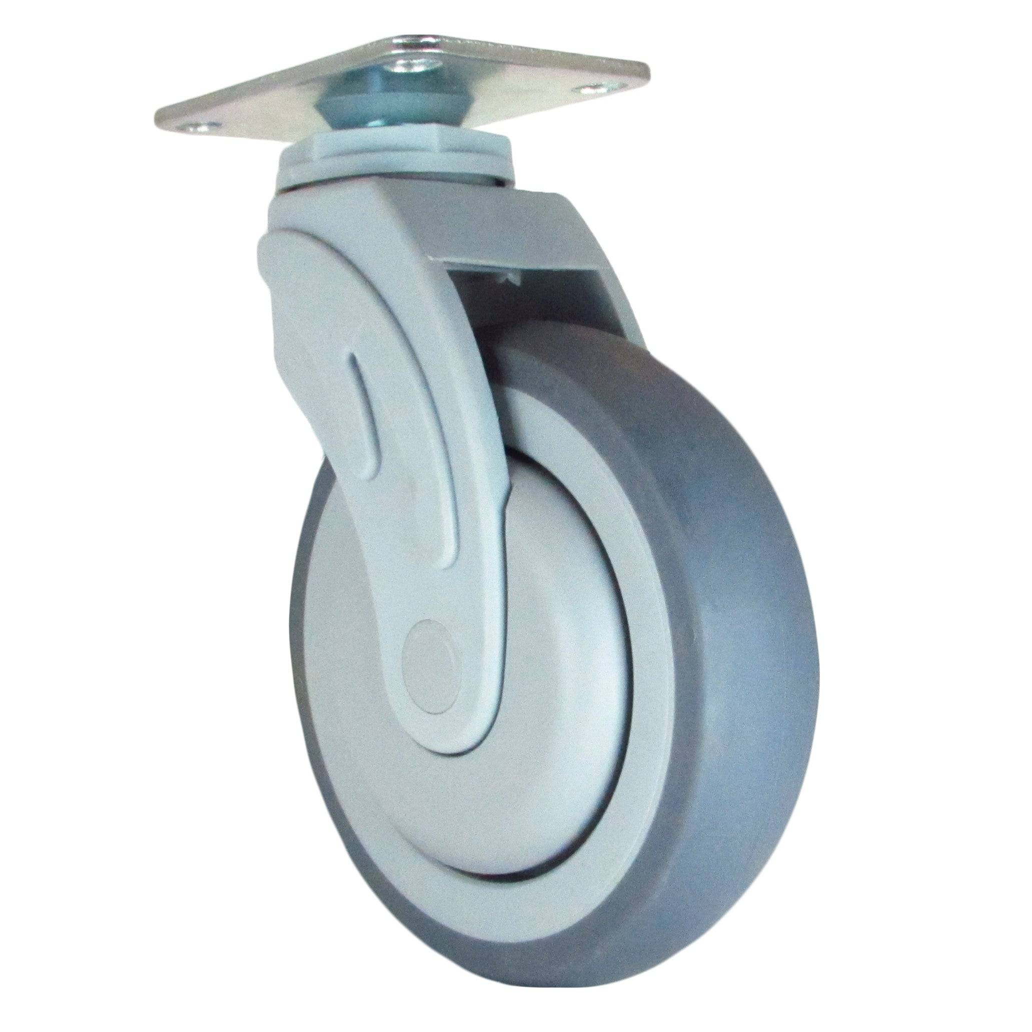 5" x 1-1/4" Polimed Wheel Swivel Caster 300 lbs. Cap - Durable Superior Casters