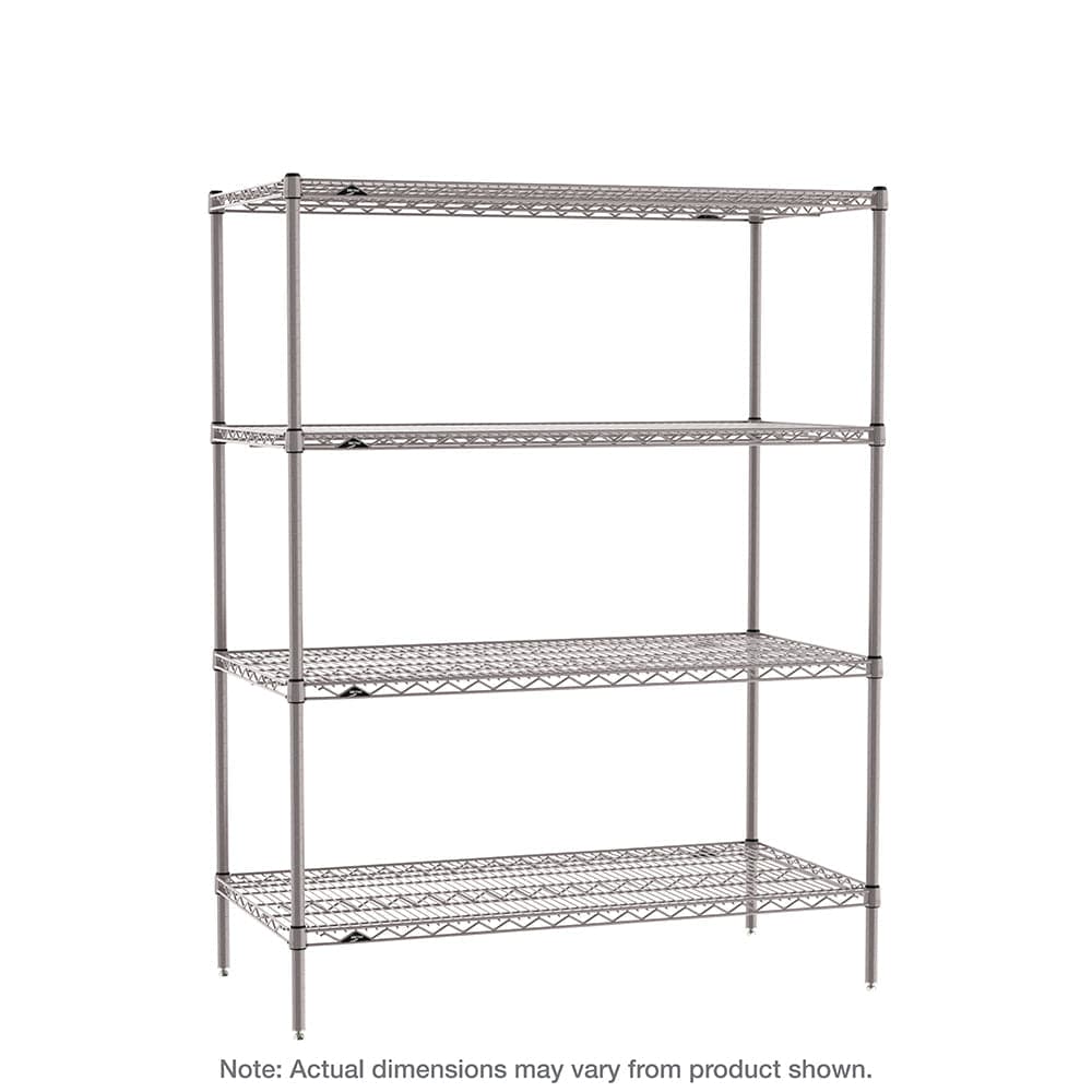 Metro - S-4 Super Erecta 4-Shelf Industrial Wire Shelving Starter Unit - Metro