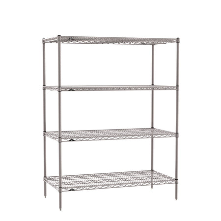 Metro - S-4 Super Erecta 4-Shelf Industrial Wire Shelving Starter Unit - Metro