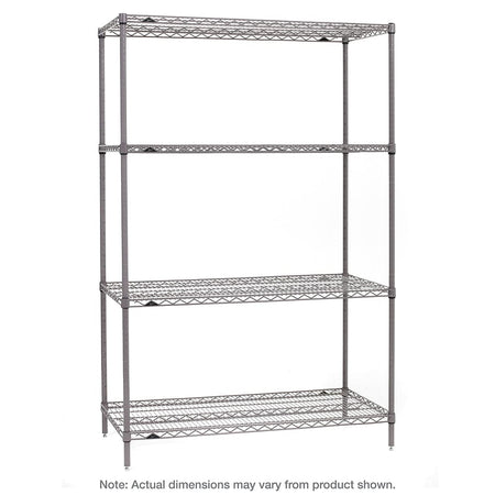 Metro - S-4 Super Erecta 4-Shelf Industrial Wire Shelving Starter Unit - Metro