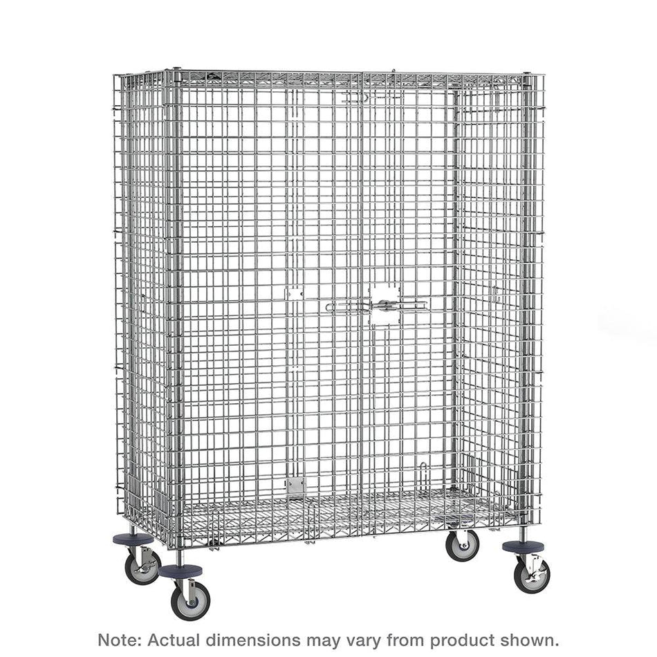 Metro Super Erecta Mobile Security Shelving Unit With Brakes - Metro