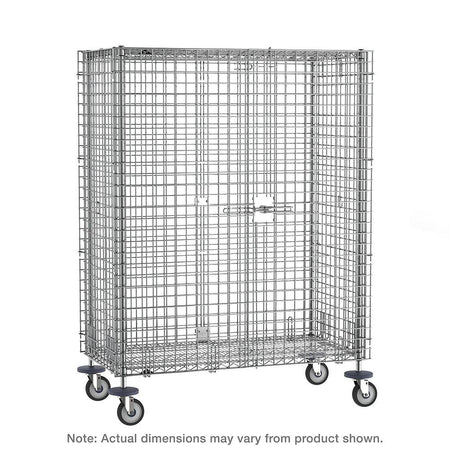 Metro Super Erecta Mobile Security Shelving Unit No Brakes - Metro