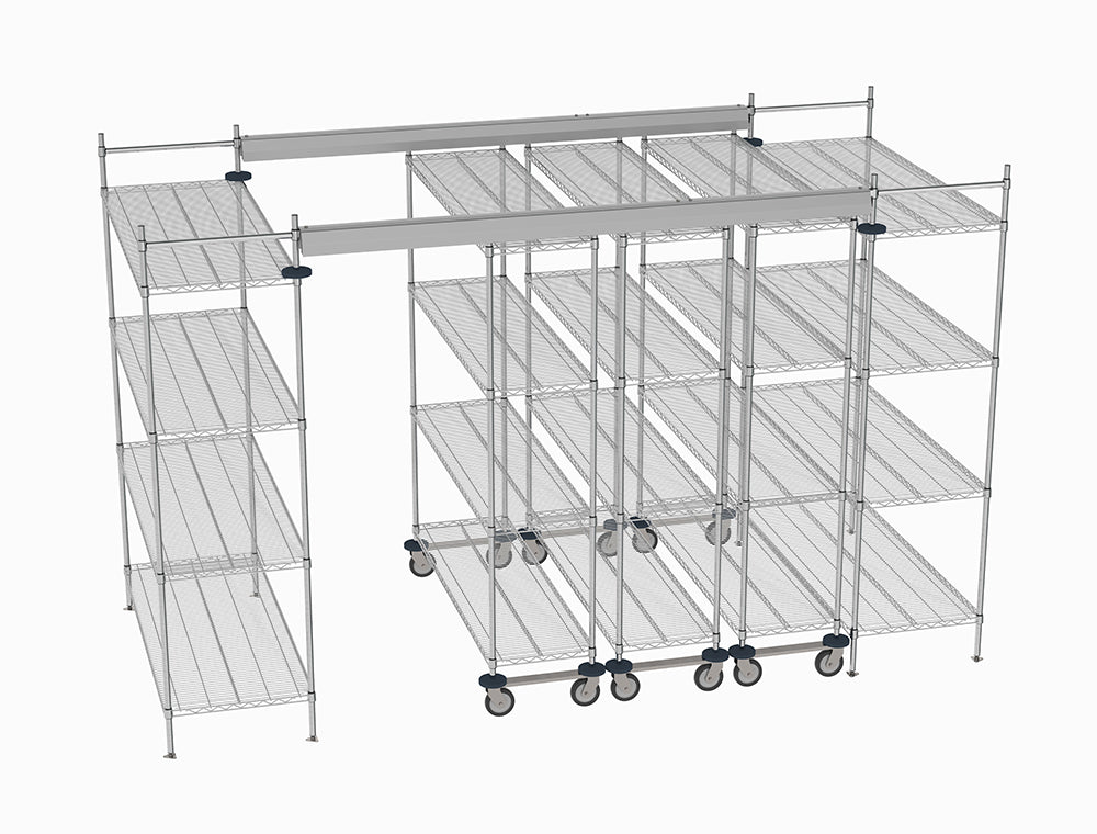 Metro - Top-Track Overhead Track Shelving Complete Kit | Source 4 ...