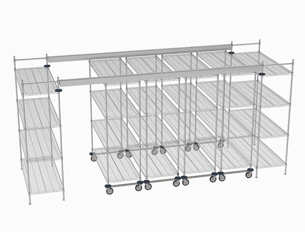 Metro - Top-Track Overhead Track Shelving Complete Kit | Source 4 ...