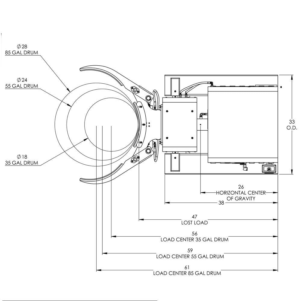 Valley Craft Powered Drum Forklift Attachments - Valley Craft