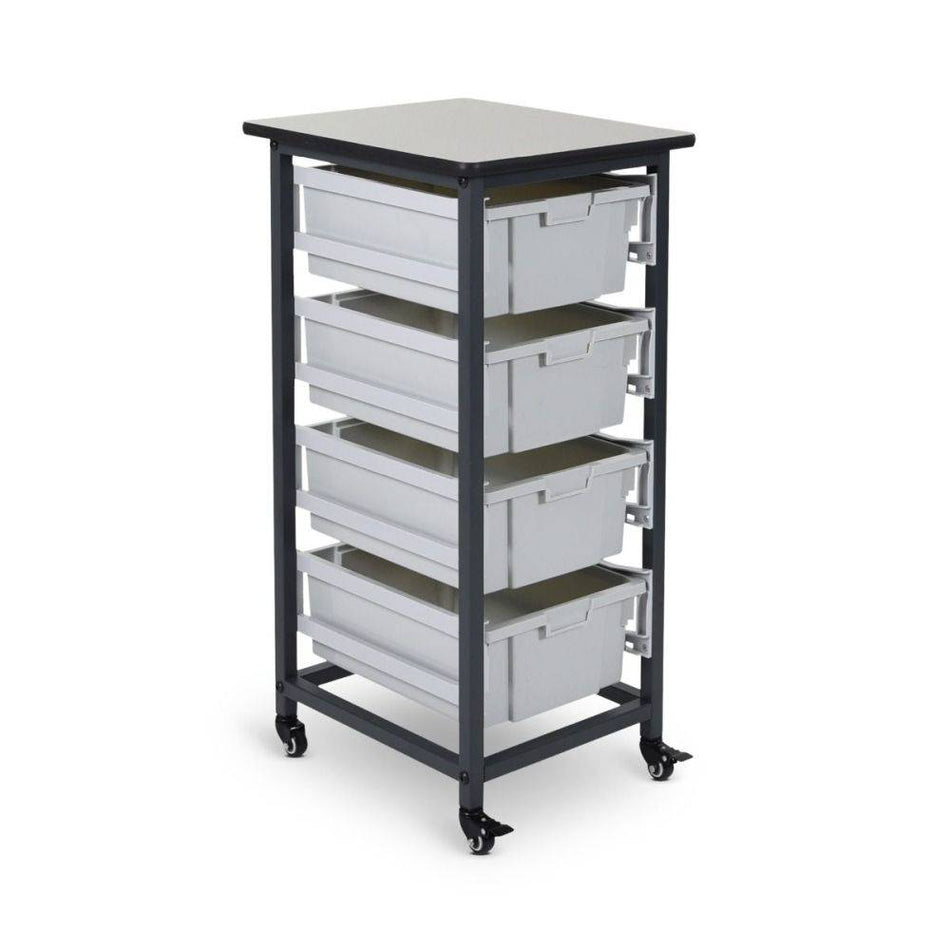 Mobile Bin Storage Single Row (Large Bins) - Luxor