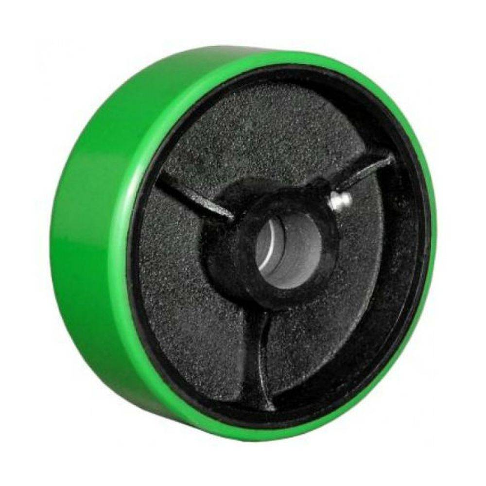 6" x 2" Polyon Cast Wheel Green/Black - 1200 lbs. Capacity - Durable Superior Casters