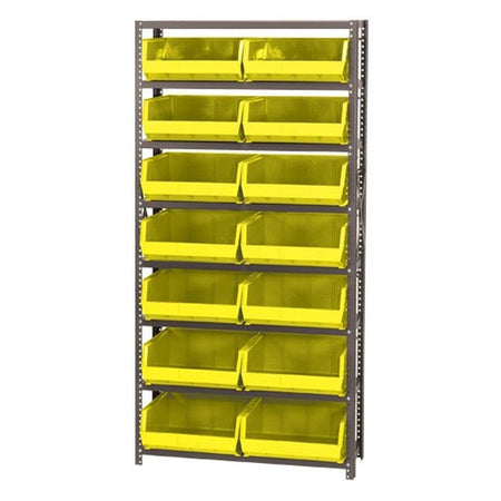 Large Bin Storage Shelf Unit (14 Large Bins) - Quantum Storage Systems