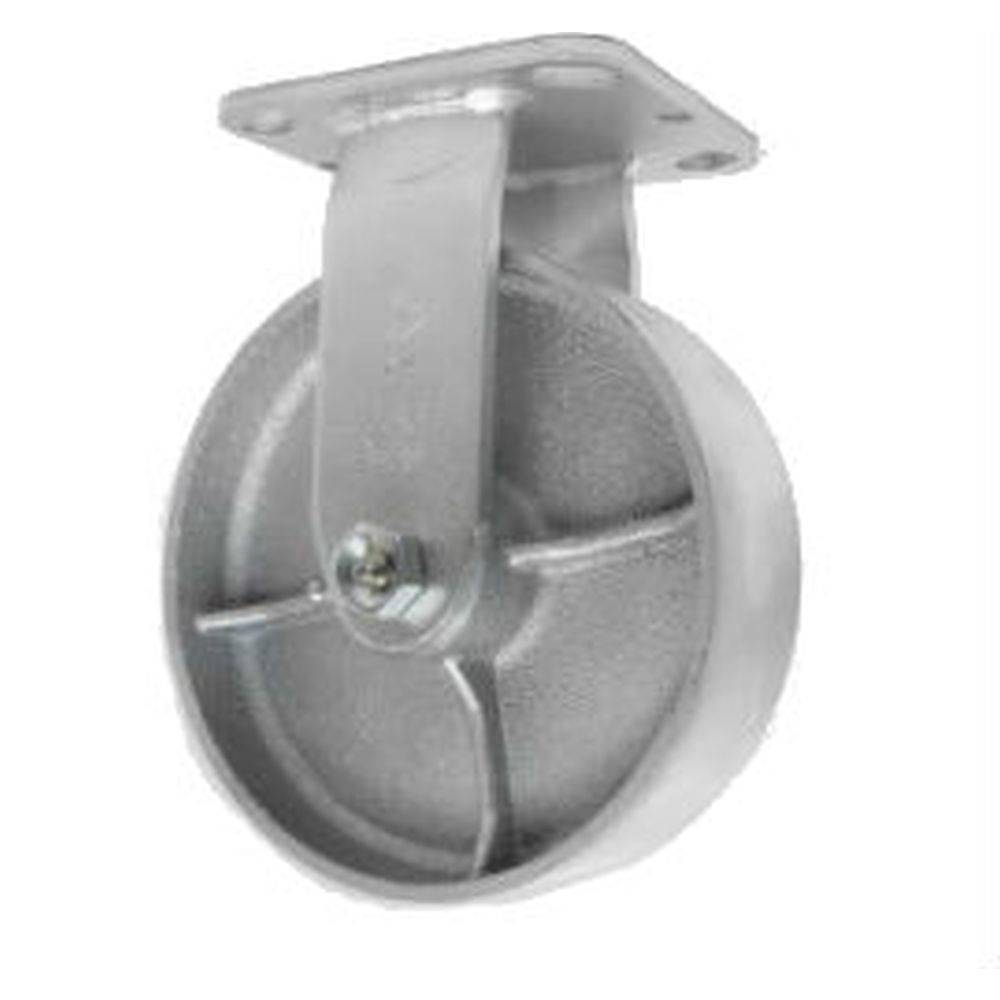 6" x 2" Semi-Steel Wheel Rigid Caster - 1200 lbs. Capacity - Durable Superior Casters