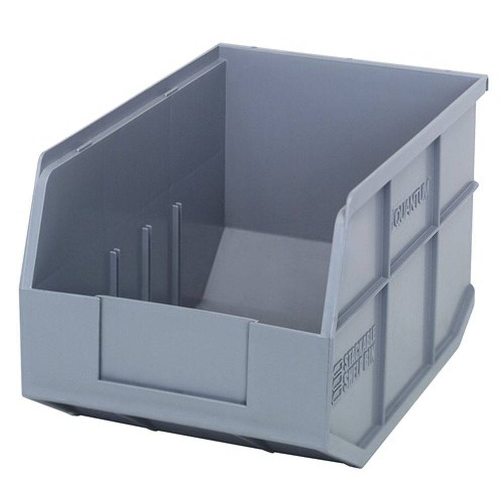 Stackable Shelf Bins 8-1/4"W x 12"L (6 Pack) - Quantum Storage Systems