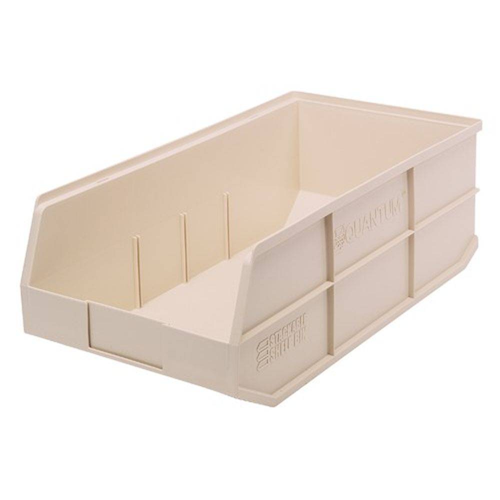 Stackable Shelf Bins 11"W x 20-1/2"L (6 Pack) - Quantum Storage Systems