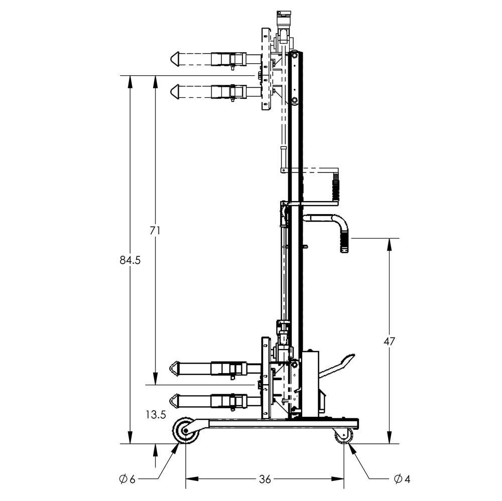 Valley Craft Manual Drum Lifts and Rotators - Valley Craft