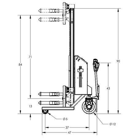 Valley Craft Fully Powered Drum Lifts and Rotators - Valley Craft